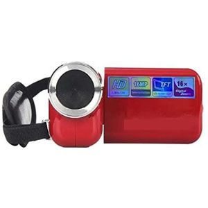 Videocamera Vlogcamera Recorder 16MP 2 inch LCD HD 16X Digitale Zoom Camcorder Video Camera Schieten Fotografie Video Camcorder Bruiloft DVR Record(Rosso)