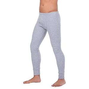 BestSale247 Thermische onderbroek voor heren, lang, ski-ondergoed, functioneel ondergoed, grijs, M