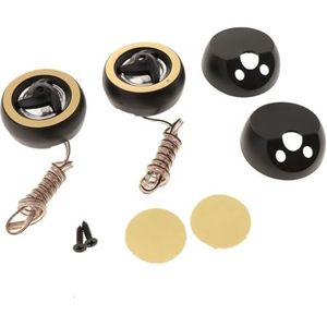 autotweeter 2-pack 25 mm auto zijden koepeltweeters autoluidsprekers treble stereo-audio, 4 Ohm lage impedantie en maximaal 150 W vermogen Tweeters voor auto