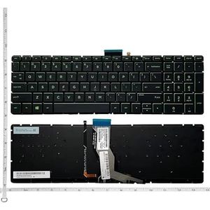 Laptop Keyboard US For HP for pavilion 17-AK 17-BS 17-AR 15T-BR 15Q-BY15-BS 15-CB 15-BD 15-BP 15-CK 15-CD 15-BX 15-BW 15-BU 15-EF(US Green Backlit)