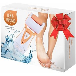 Own Harmony Elektrische Harde Huidverwijderaar - de Beste Beoordeelde Professionele Eeltverwijderaar - Oplaadbare Pedicure & Voet Gereedschap met 3 Grove Reservewielen voor Gladde Hielen (USB-Snoer)