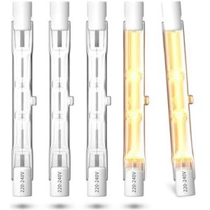 Lamptobe - R7S Halogeenlamp - 78mm - 48W - Dimbaar - 5 Stuks