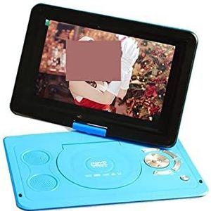 Reis-dvd-speler, 10.1 Inch Draagbare TV Dvd-speler Dvd Vcd CD Video Player Thuis Auto Verjaardag Nieuwjaarscadeau Oplaadbare Sd-kaart USB Direct Play(Blue)