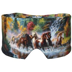Slaapmasker met paardenprint, zachte huidvriendelijke ooghoezen, lichtblokkerend slaapmasker voor reizen, yoga, dutje