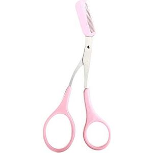 Wenkbrauw Trimmer Schaar Kam Roestvrij Staal Brow Haar Clips Shaping voor Grooming Trimmer Make-up Accesso Wenkbrauw met Kam voor Mannen