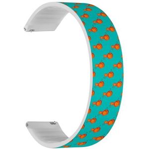 RYANUKA Solo Loop Band Compatibel met Amazfit GTS 4 / GTS 4 Mini/GTS 3 / GTS 2 / GTS 2e / GTS 2 mini/GTS (Red Hearts On) Quick-Release 22 mm rekbare siliconen band band accessoire, Siliconen, Geen
