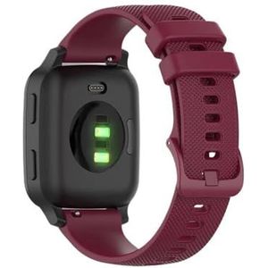 20mm band horlogeband geschikt for Garmin Venu 2 Plus/SQ/move Sport Forerunner 645 Amazfit GTS 3 Siliconen armband Horlogeband Accessoires (Color : Wine red, Size : Vivoactive 3)