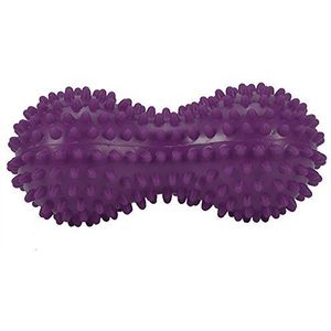 Spiky massagebal pinda-massageapparaat bal fitness oefening mobiliteit pindaire bal pijn spieren steess voet myofasciale verlichting bij plantaire fasciitis hiel voetboogpijn (perple)
