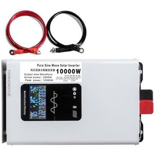 YXINHONGYUE DC 24V-96V naar 110V/230V AC-omvormer, off-grid auto-omvormer 5000W/10000W (piek) RV zuivere sinusomvormer voor vrachtwagens met accuklem,72v to 230v