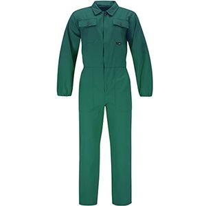 BWOLF Anax werkoverall voor heren, overall, werkkleding, 100% katoen, met 5 zakken, groen, L