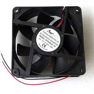 Koelere Ventilator voor Nieuwe 120mm x 38mm Hoge Luchtstroom 12V Ventilator Naakte Leads 108.5 CFM 0.66A