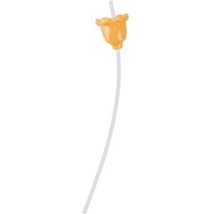 Strodeksels, Sippy Cup-deksels Siliconen Herbruikbaar Morsbestendig voor baby's (Oranje)