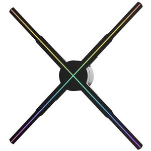 3D-reclamehologramventilator, 2K HD-reclamemachine met blote ogen, holografische videoprojector met 678 LED-lichtkralen Hoge helderheid