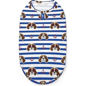 Beagle Hond Hond Shirts Huisdier Zomer T-shirts Mouwloze Tank Top Ademend Voor Kleine Puppy En Katten