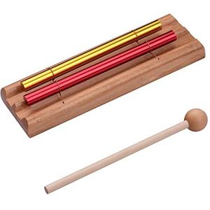 Klokkenspelen 7-Tone Tafelblad Chimes Meditatie Chime Kleurrijke Wind Bell Percussie-instrument Met Mallet xylofoon (Color : 2-Tone)