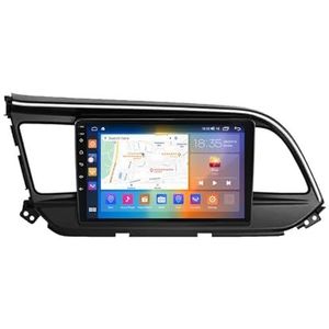 Android 13.0 2 Din Autoradio 10"" Touchscreen Auto Stereo Voor Hyundai Elantra 6 2016-2018 Met Draadloze Carplay Android Auto GPS Navigatie AHD Omgekeerd Beeld Stuurwielbediening(Color:B,Size:P1(1G+16G