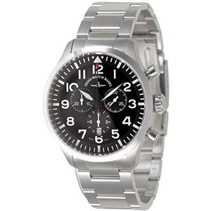 Zeno-Watch herenhorloge - Navigator NG chronograaf kwarts, zwart, MB - 6569-5030Q-a1M