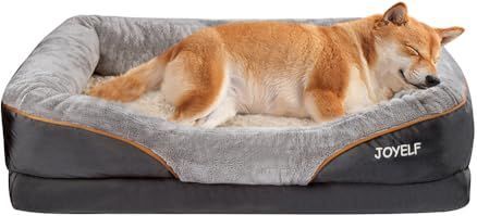 JOYELF Hondenbed - Orthopedisch - Grijs - Traagschuim - Afneembare Hoes