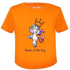 T-shirt kinderen Unicorn | Orange Shirt | Koningsdag Kleding Kinderen (DE/NL/SE/PL, Numeriek, 122, Regular, Orange)