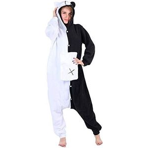 Danganronpa Monokuma - Onesies - Zwart - Volwassen Nachtkleding - 150-190 cm