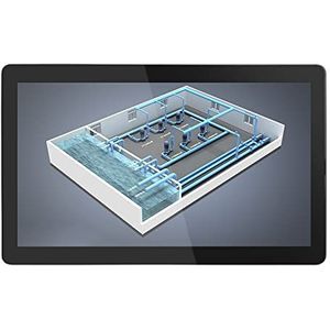 SunKol 27 inch Embedded Industrie Touch Panel PC, 16:9 capacitief touchscreen All-in-One, 2xUSB2.0, 2xUSB3.0, HDMI, VGA, 2xRS232, LAN (i5-3210M, 4G-DDR3 RAM 64G SSD)