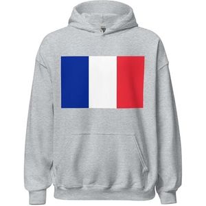 Pixelforma Hoodie met vlag van Frankrijk, Grijs, L