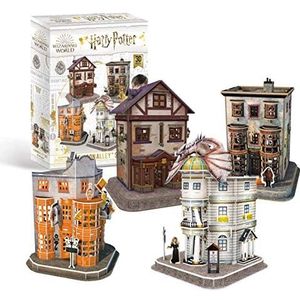 Harry Potter 7585 Diagon Alley 4 in 1 3D Puzzle Set