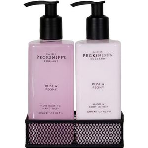 Pecksniffs Rose & Peony Hand Wash and Body Lotion Set 10.1 fl Oz Elk by Pecksniffs