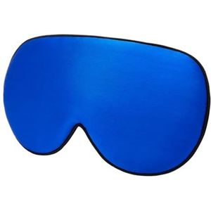 2 stuks moerbeizijde slaapmasker zachte blinddoek gladde ooghulp oogschaduw cover patch bandage comfort voor slaap (blauw)