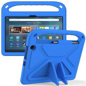 Tablet PC-hoes Compatible With Fire Max 11""2023, shock absorbing, with handle,EVA, holder, sturdy tablet case for kids, lightweight Bescherming(Blu)
