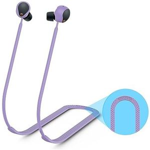 Anti-verliesband voor Sony WF-1000XM5 Bluetooth-headset, sport, antislip, zacht siliconen koord, accessoire, nektouw voor draadloze hoofdtelefoon (paars)