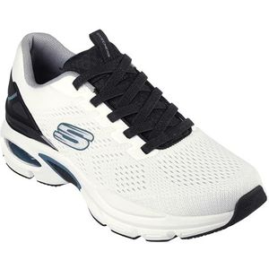 Skechers Skech-air Ventura Sneakers voor heren, Witte Mesh Synthetische Zwarte Trim, 41 EU