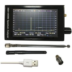 35M-4400M 50Ω Draagbare Draagbare Spectrumanalysator 4,3 Inch TFT LCD STM32F407 Spectrumanalysator