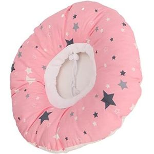 Oor Kussen,Oor Kussen Donut Vorm Ondersteuning Hoofdkussen Roze Veerkracht Katoen Oorbeschermer Kussen 3D Afdrukken Zijslaapkussen