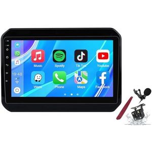 Android 14 Autoradio Sat Navi voor S-uzuki Ignis (2016-2020) 9 Inch Touchscreen Multimedia Speler met Draadloze Carplay GPS Navigatie FM RDS Bluetooth 5G-WiFi SWC DSP,M100s
