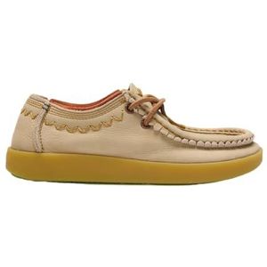 Satorisan - Kwahu Rustic - Wallaby Moccasin - Kleur String - Leer en Textiel