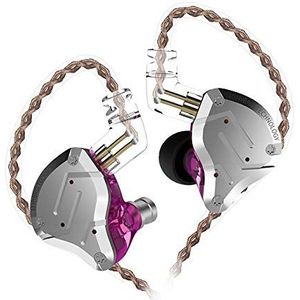 KZ ZS10 Pro In-ear koptelefoon 4BA + 1DD Hybrid, 10 eenheden, HiFi-bas-oortelefoon, oordopjes voor bij het sporten, elimineert lawaai