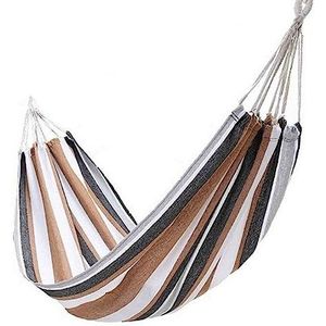 Hangmat Canvas Buitenschommel Verdikt Kampeer Hangstoel Enkel Dubbel Volwassen Hangmat, Blauw-A/3367, 56656/9(Browna)