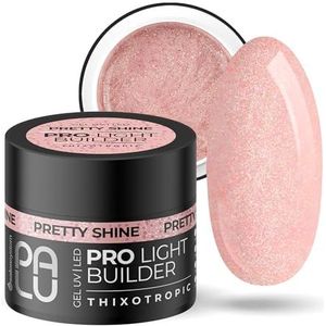 PALU - Opbouwgel voor Gelnagels - Builder Gel - UV LED, Thixotroop, Zelfnivellerend, Multifunctioneel, Glanzend, Hard, Zonder Vijlen - voor Nagelverlenging & Skeletopbouw - 45g Pretty Shine