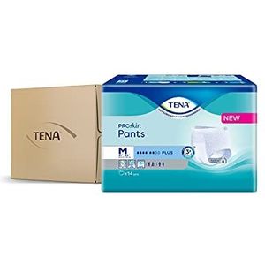 TENA Pants Plus Classic incontinentie broek - medium (80-110cm) - doos van 4 verpakkingen van 14
