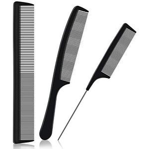 URAQT Kapperskamenset, 3-Delige Kammen, Haarborstels, Pin-Staartkam, Antistatische Kam Voor Fijne Tandenknippen Professionele Salonstylingkam