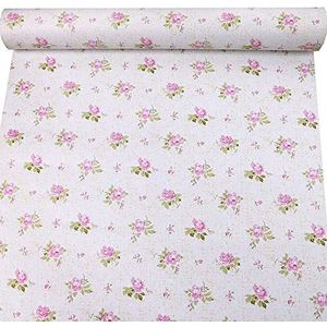 Verwijderbare rozenplank lade voering zelfklevend vinyl contact papier bloemen behang kasten dressoir voering 17,7 x 117 inch