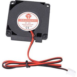 ASHATA 3D-Printer Ventilator, DC 24 V 40 x 40 x 10 mm, Hoge Warmteafvoer, 2-Polige, 3D-Printeraccessoires, Zwart