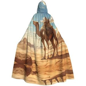 Desert Sand Camel Modieuze Cosplay Kostuum Mantel - Unisex Vampier Cape Voor Halloween & Rollenspel Evenementen