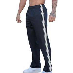 yk8fass Joggingbroek met strepen aan de zijkant ch-5195, marineblauw, 31