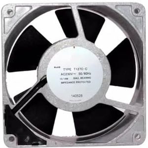 LMNCBVYA AC230V 15/14W T127C-C 12038 12cm 2-Pin Aluminum Frame Fan for Efficient Heat Dissipation