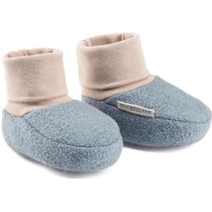 Hofbrucker Wollwalk Babyschoentjes van 100% merinowol, ideaal voor babydrager, antislip babyschoenen voor meisjes en jongens, steengrijs, 20/21 EU
