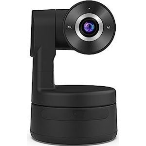 Streaming webcam, 4K autofocus AI-aangedreven PTZ-webcam Afstandsbediening Living Stream-camera 3x zoom Auto Track Videocamera for online vergaderingen