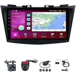 Android Touch Screen Car Stereo 9 Inch Car Stereo Radio Plug And Play Autotoebehoren Autoradio met Bluetooth En Navigatie En Achteruitrijcamera Voor Suzuki Swift 4 2010-2015 (Size : M500S 4G+WIFI 4