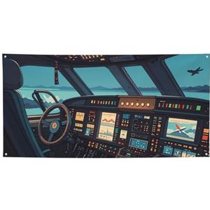 Vlaggen 4 X 6 Ft Banner Vliegtuigdrager Vlag 200d Zware